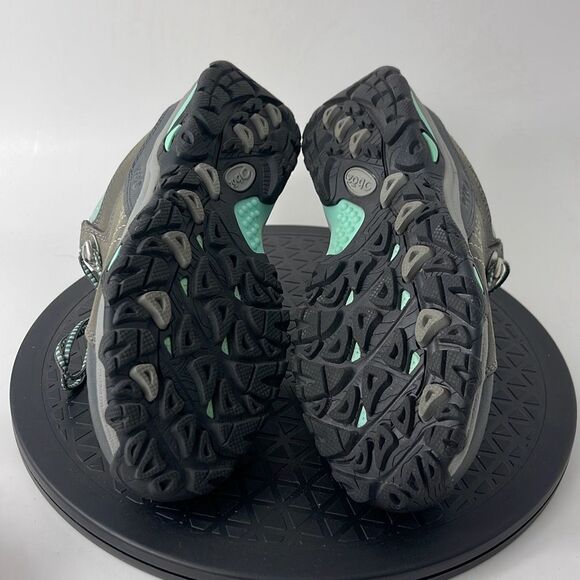 Oboz Sapphire Gray/Green Waterproof Hiking Shoes Women’s Size 6 - Picture 10 of 12